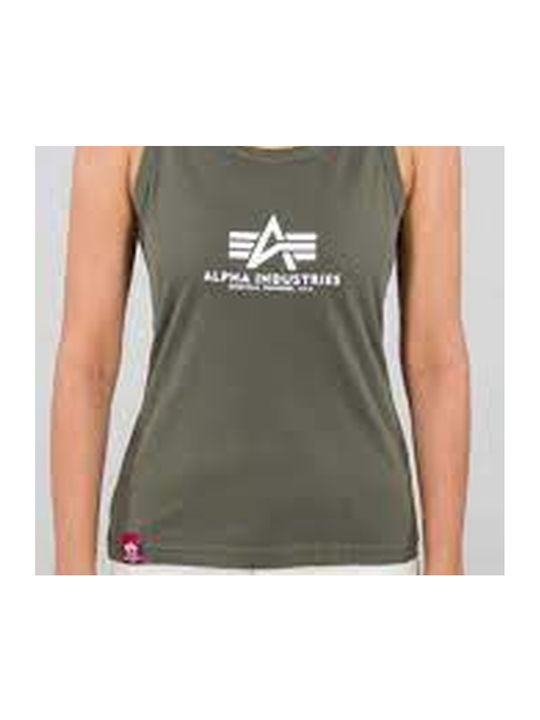 Women's Sleeveless Khaki Blouse