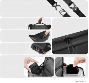 K&F Concept Geantă Sling Pentru Cameră Foto Neagră