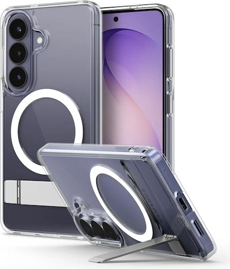 Husă Samsung Galaxy S26 Spigen Ultra Hybrid S MagSafe Transparentă Albă