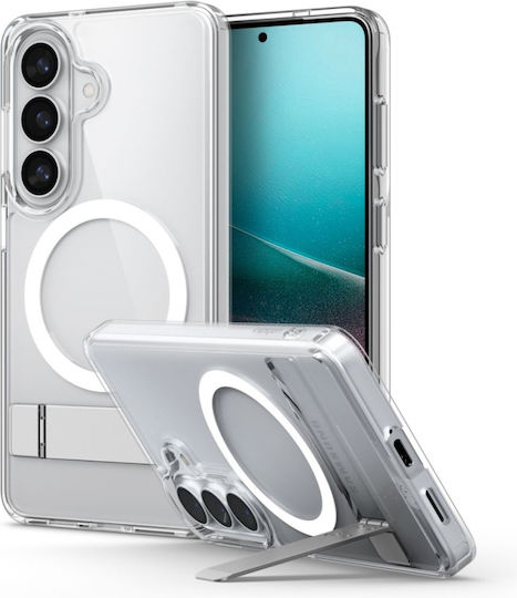 Husă Samsung Galaxy S26 Spigen Ultra Hybrid S MagSafe Transparentă Albă