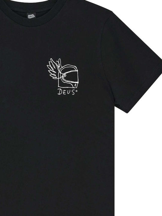 Harajuku Helmet T-Shirt Schwarz