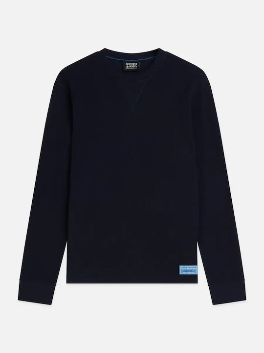 Blaues Langarmshirt