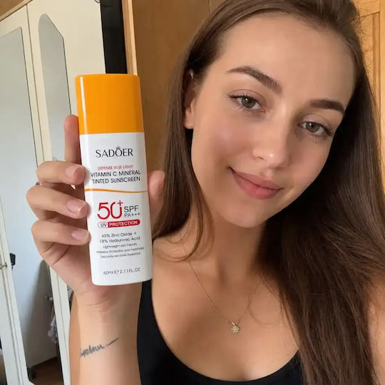Αντηλιακή Κρέμα SPF50+ με Χρώμα 60ml