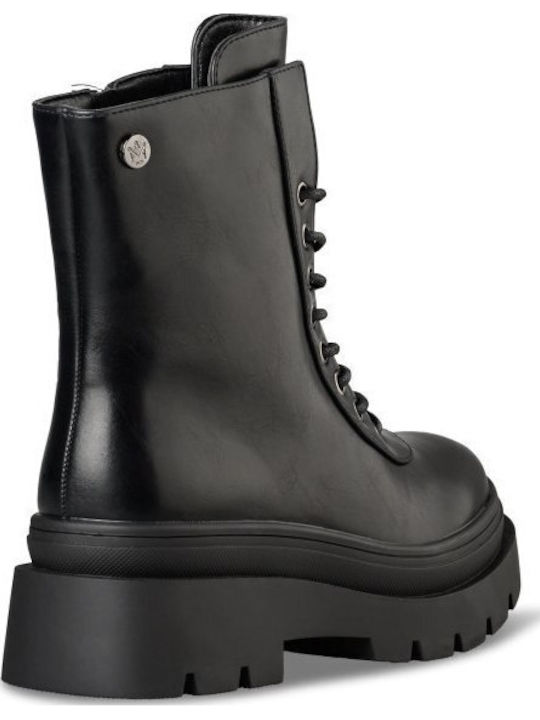 Damen-Kampfstiefel Schwarz