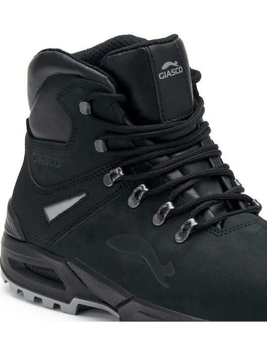 Giasco Onyx Black S3S Safety Boots with CI, FO, SR Certification
