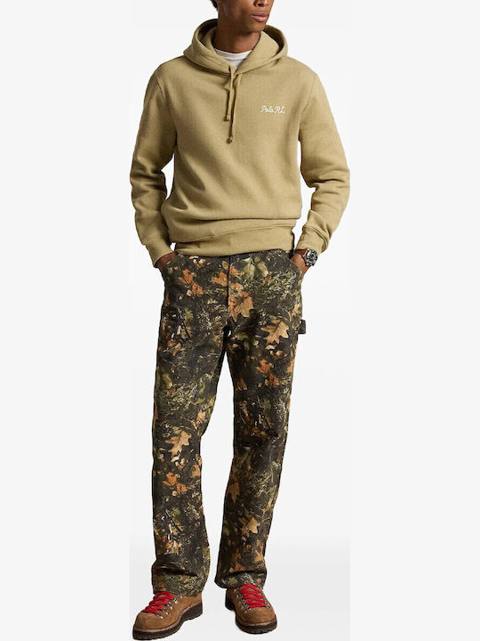 Φούτερ με Κουκούλα Beige/khaki