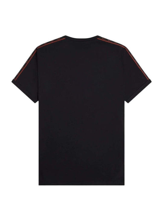 Ringer Αθλητικό T-shirt Μαύρο