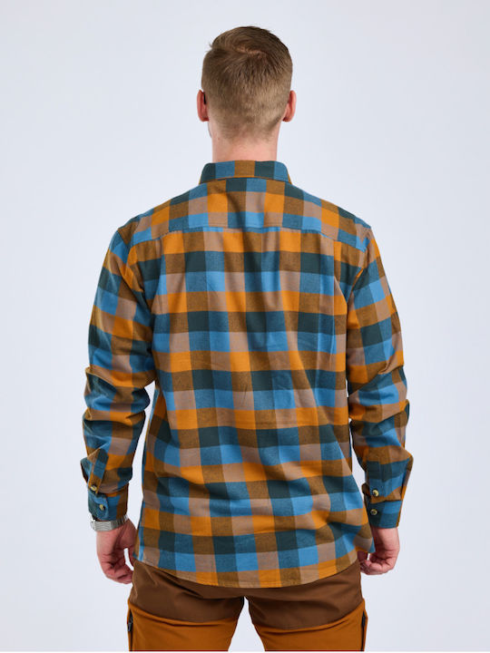 Long Sleeve Cotton Shirt Blue