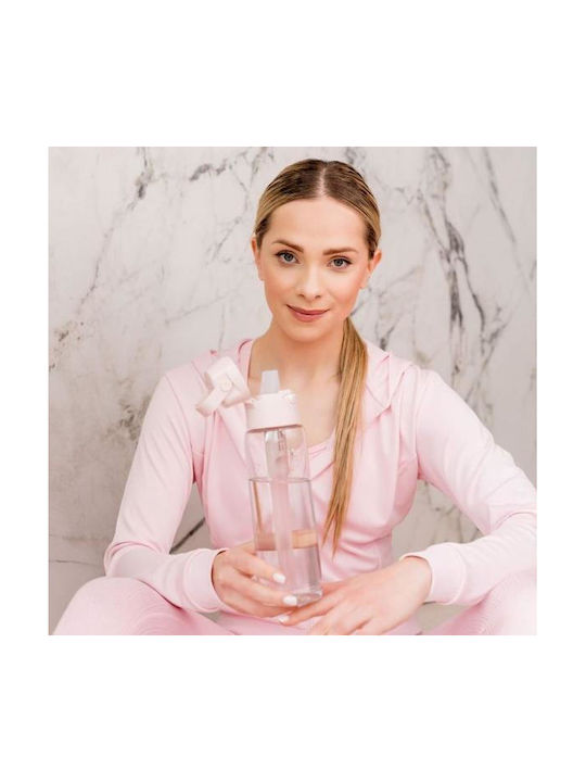 Dafi Wasserflasche aus Kunststoff mit Filter 600 ml Rosa