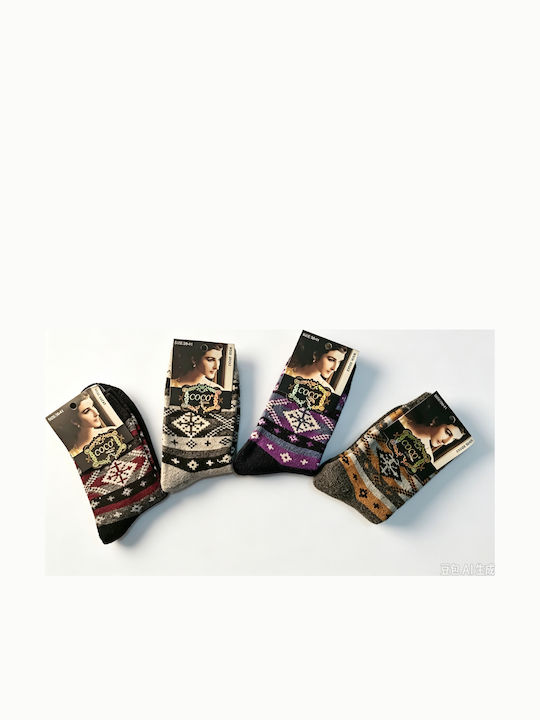 Coco&Hana Γυναικείες Κάλτσες Πολύχρωμες 4Pack