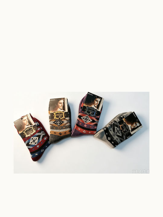 Coco&Hana Women's Multicolour Socks 4-Pack