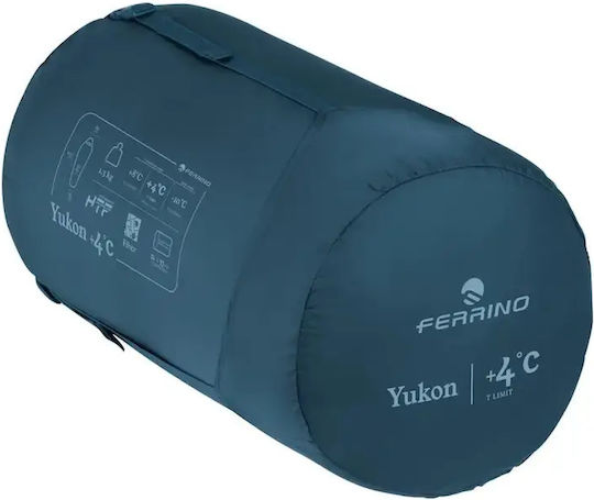 Ferrino Sleeping Bag Μονό 2 Εποχών Yukon Blue