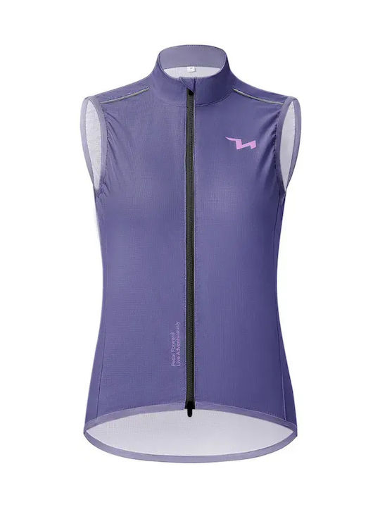 Rockbros Tvi Damen Fahrrad-Windbreaker-Weste Lila