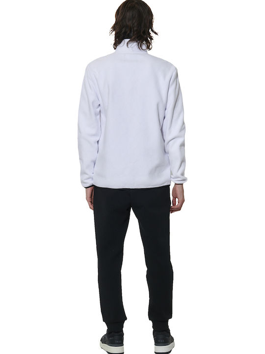 Ανδρική Ζακέτα Fleece Λευκή