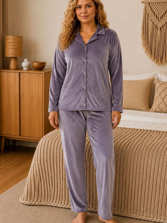 Boyraz Winter Women's Grey Pyjama Set