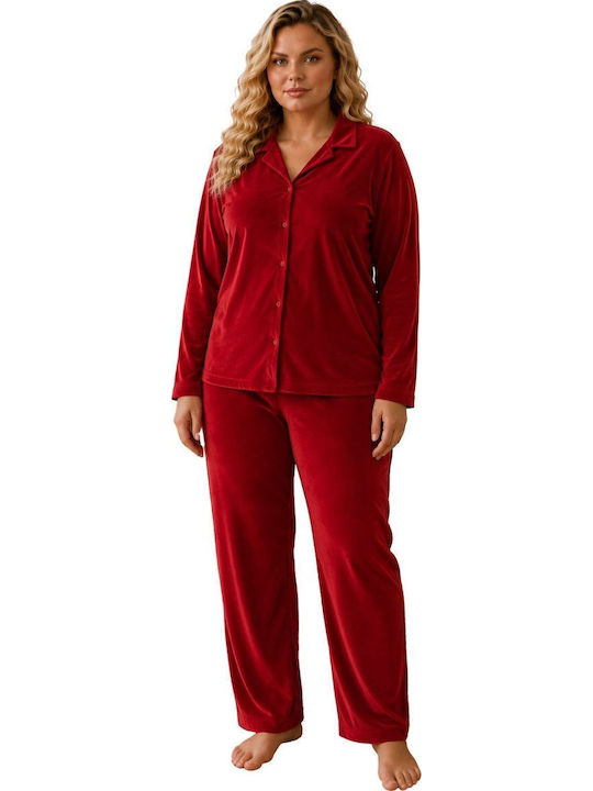 Boyraz Winter Women's Red Pajama Set