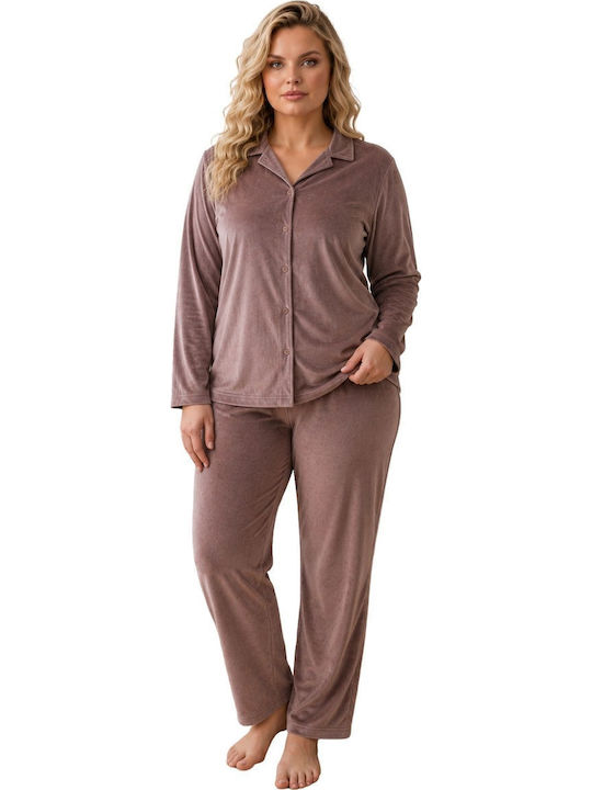 Boyraz Winter Women's Pyjama Set Vizon