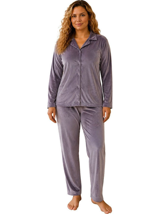 Boyraz Winter Women's Grey Pyjama Set