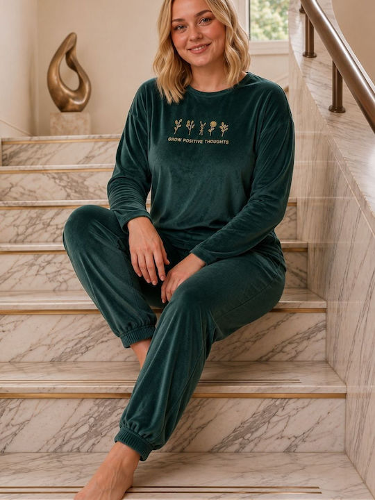 Boyraz Winter Women's Pyjama Set Cypress