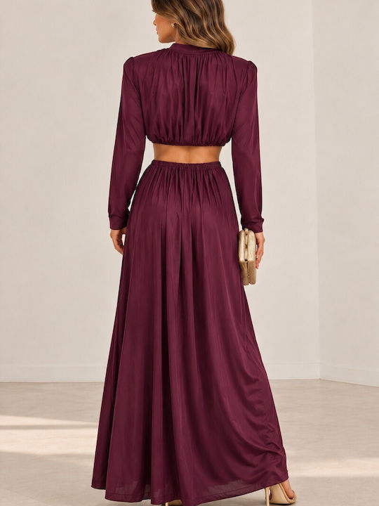 Amelia Maxi Dress for Wedding / Christening Burgundy