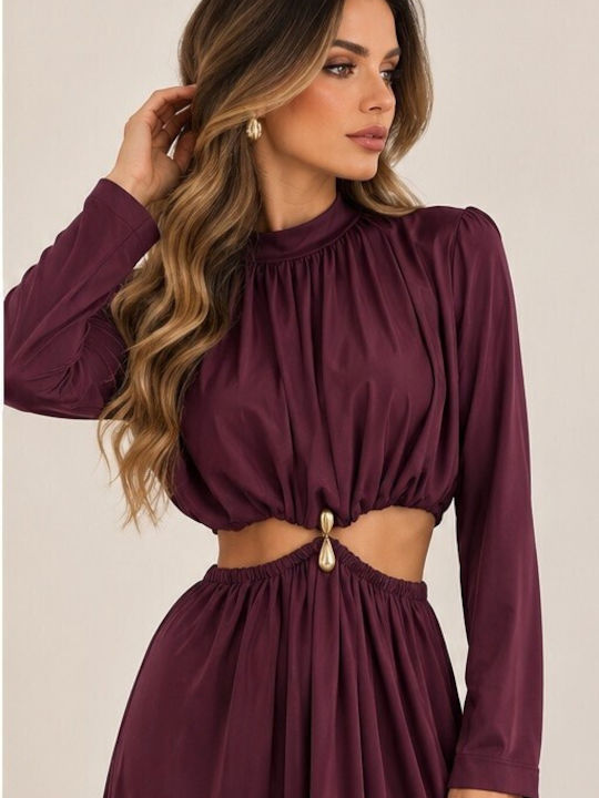 Amelia Maxi Dress for Wedding / Christening Burgundy