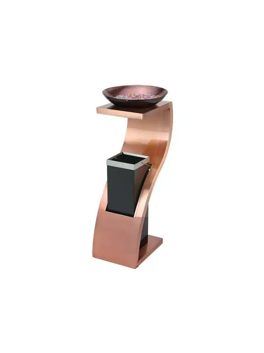 Standaschenbecher Edelstahl Kupfer 35×78 cm