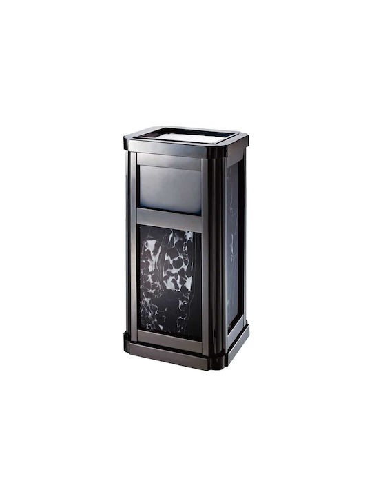 Standaschenbecher Schwarzer Marmor Gunmetal 31x27x70 cm