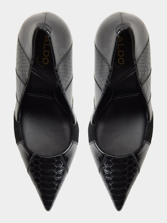 Stasyamix Pointed Toe Pumps with Thin Low Heel Black