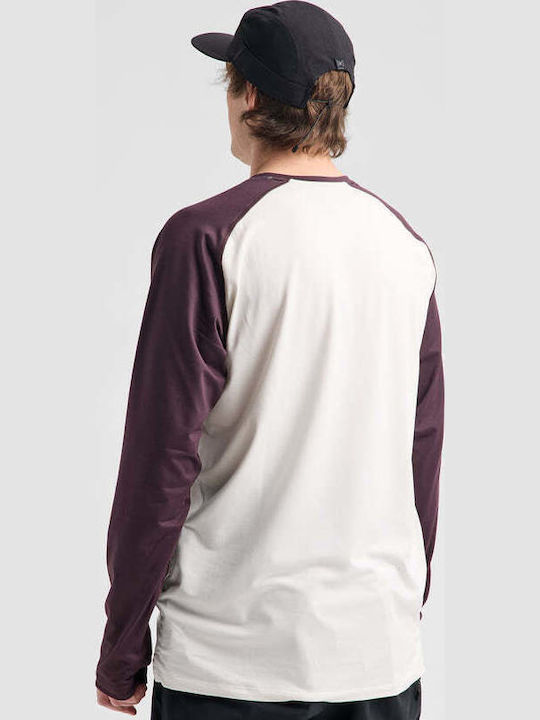 Athletic Long Sleeve Top Stout White/Bear Hug Brown