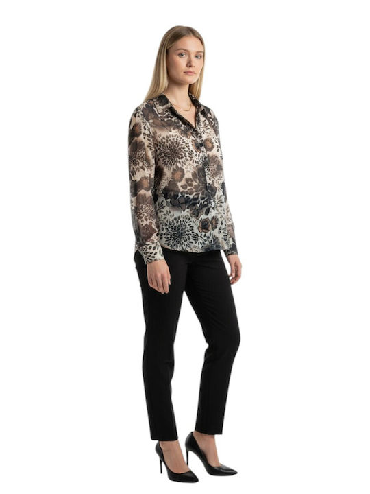 Multicolour Long Sleeve Women's Shirt