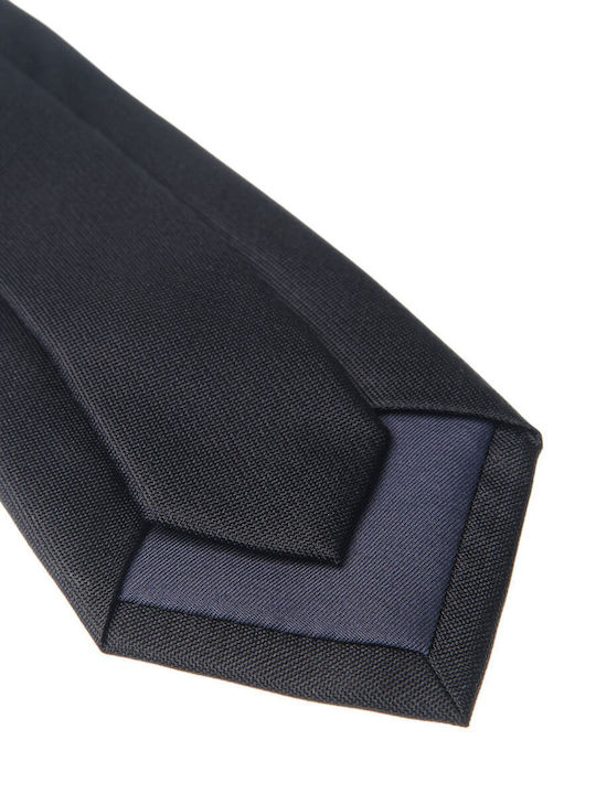 Manetti Herren-Seidenkrawatte mit Muster in Schwarz