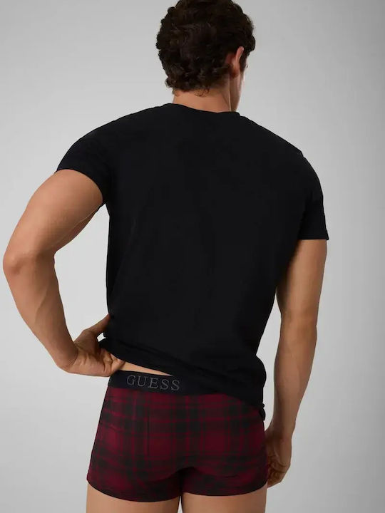 Men's T-Shirt and Checked Boxer Set Guess U6bx07k5384 Pmsw Men's T-Shirt and Checked Boxer Set Guess U6bx07k5384 Pmsw