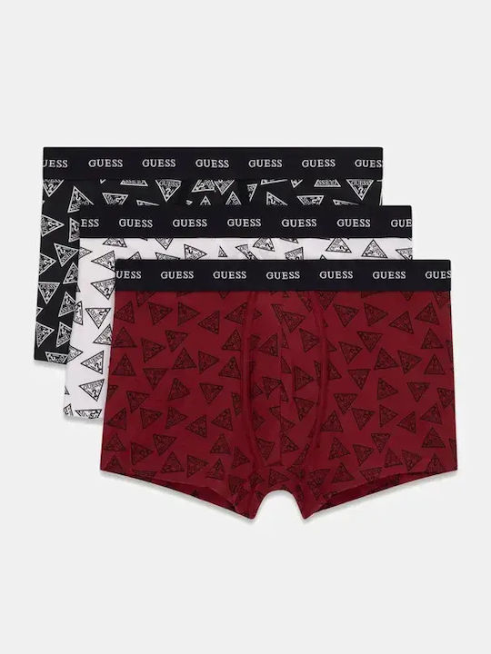 Joe Червени Мъжки Боксерки с Принт 3Pack