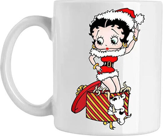 Cană Ceramică de Crăciun cu Moși Crăciun 330 ml (cu Personalizare)