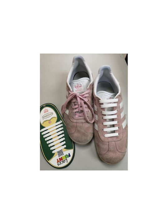 Coimbra Funny Laces Κορδόνια Σιλικόνης Λευκό 20τμχ