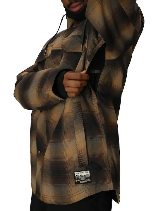 686 I-008476-1887 Men's Brown Ski & Snowboard Jacket