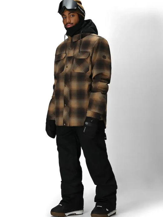 686 I-008476-1887 Men's Brown Ski & Snowboard Jacket