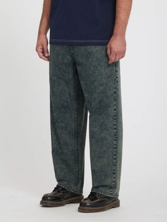 Freazy Men's Loose Tapered Fit Jeans Scarab