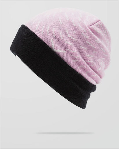 Men's Knitted Beanie in Pink