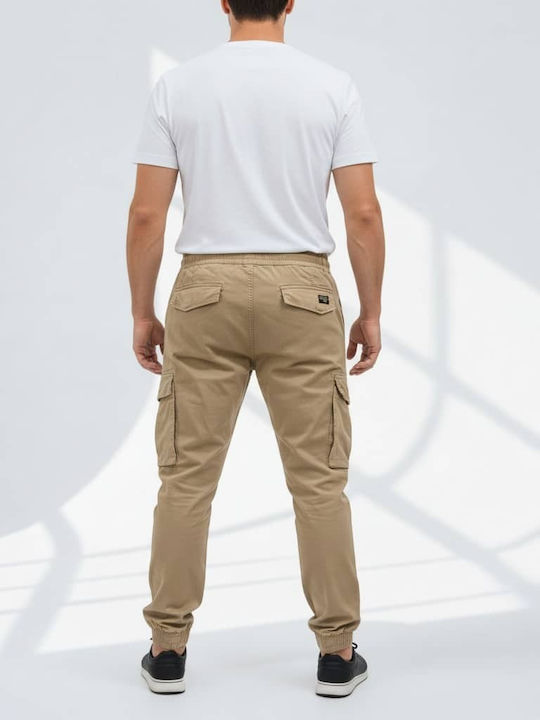N202 Men's Beige Cargo Trousers