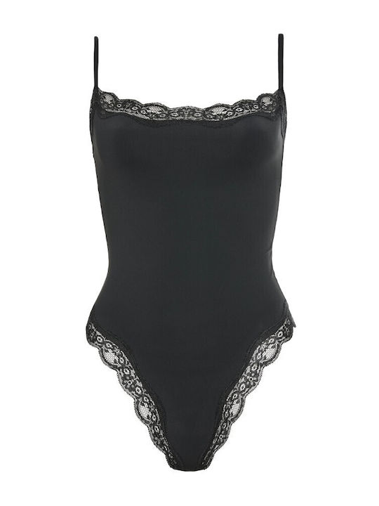 BSB Damen-Body aus Stoff Slim Fit 0056-0121003-80-Schwarz