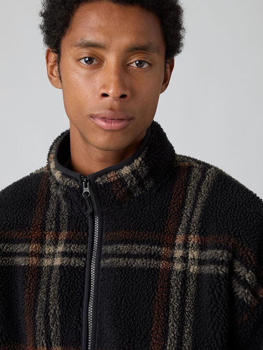 Nolan Men's Jacket Jet Black - Brown