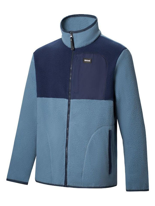 Frankie Borg Ανδρική Ζακέτα Fleece Grey Mirage Navy