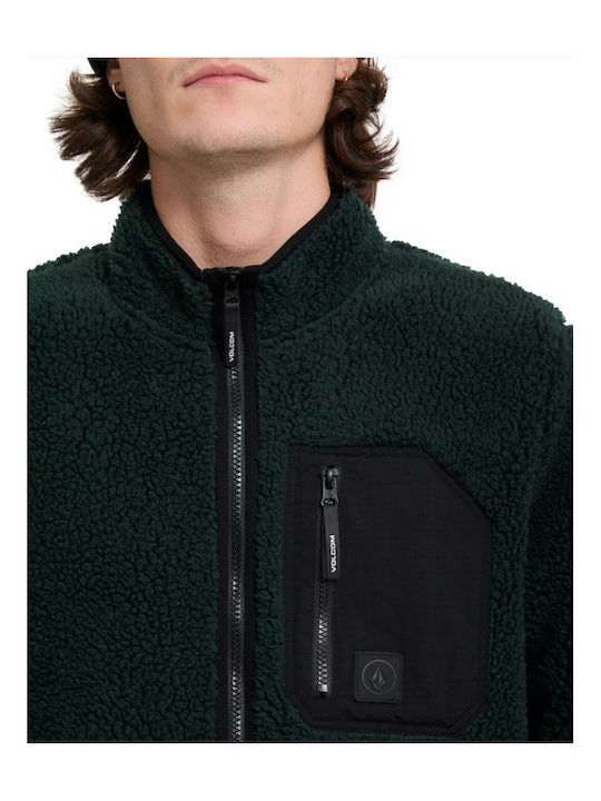 Muzzer Fuzzar Men's Sherpa Jacket Scarab