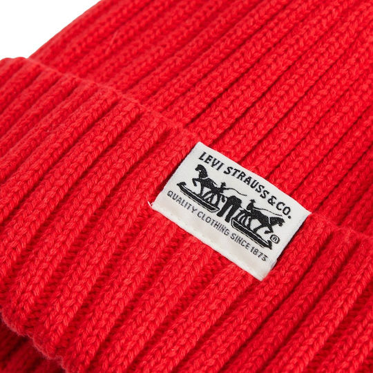 Sunset Beanie Women's Knitted Beanie in Red