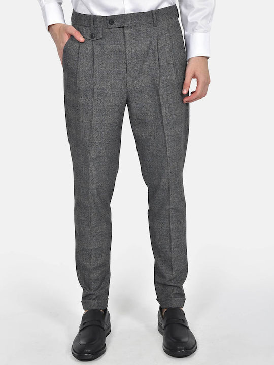 Winter Men's Suit with Vest Slim Fit Dark Grey