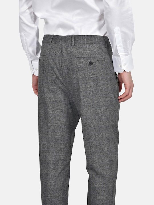 Winter Men's Suit with Vest Slim Fit Dark Grey