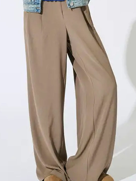 Only Women's Fabric Trousers Walnut