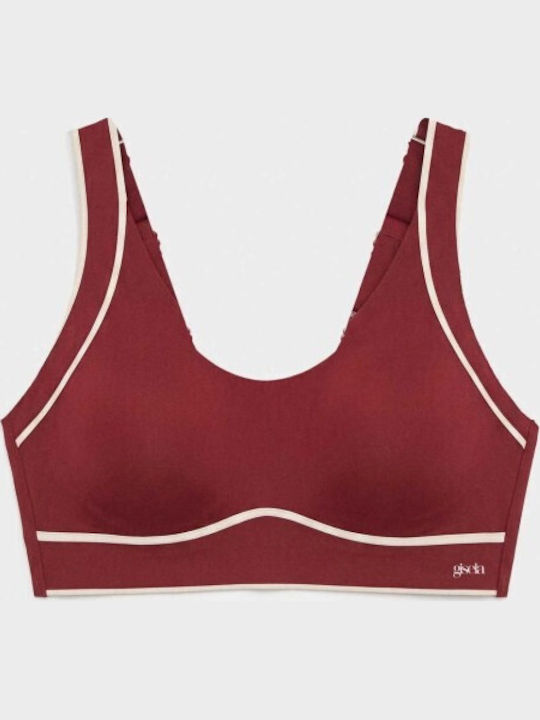 Дамско Спортно Бюстие Garnet Red с Леко Подплатяване