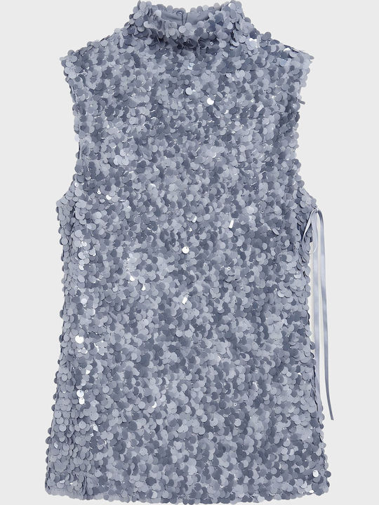 Ärmellose Tunika Light Blue